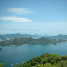 瀬戸内海に浮かぶ島々