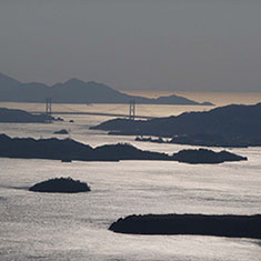 瀬戸内海に浮かぶ島々