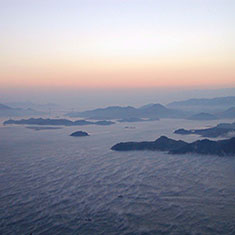 瀬戸内海に浮かぶ島々