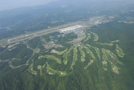 上空から見たゴルフ場