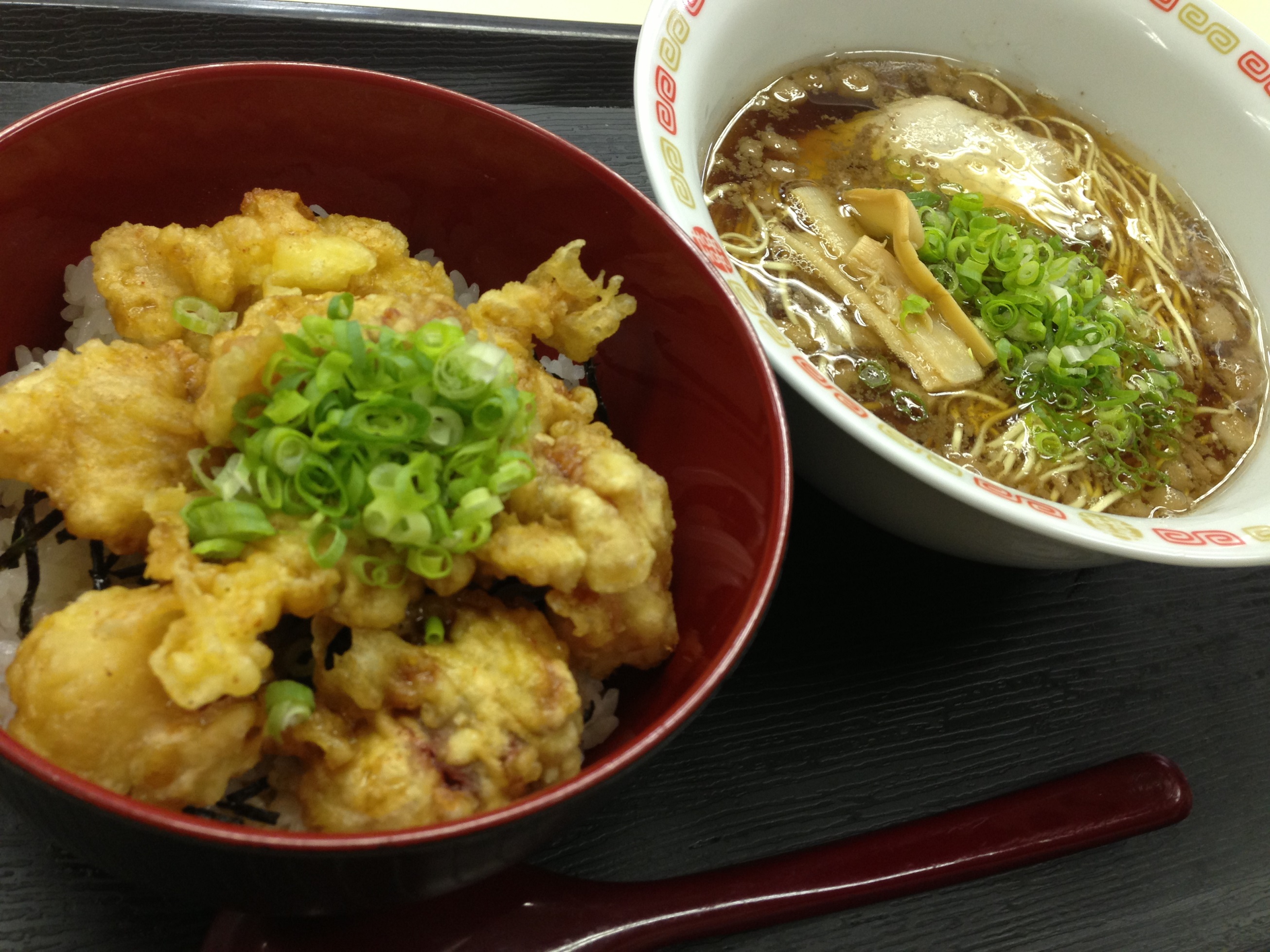 たこ天丼ミニラーメンセット