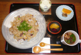 ご当地特性メニュー　タコ焼き飯